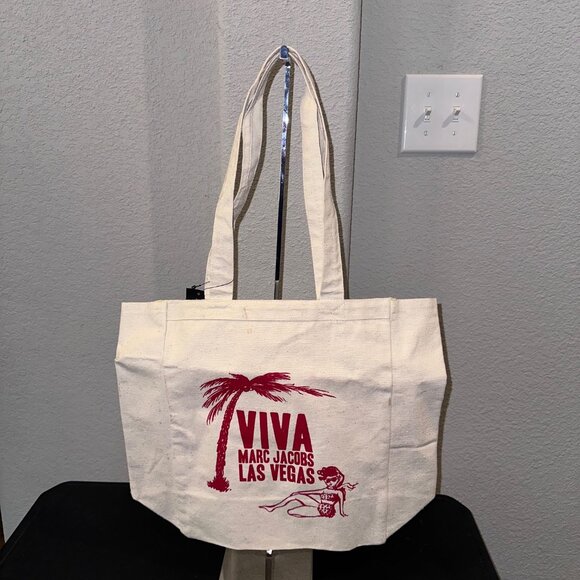 RARE Marc Jacobs Canvas Tote Bag Viva Las Vegas NEW with tags - Picture 2 of 5